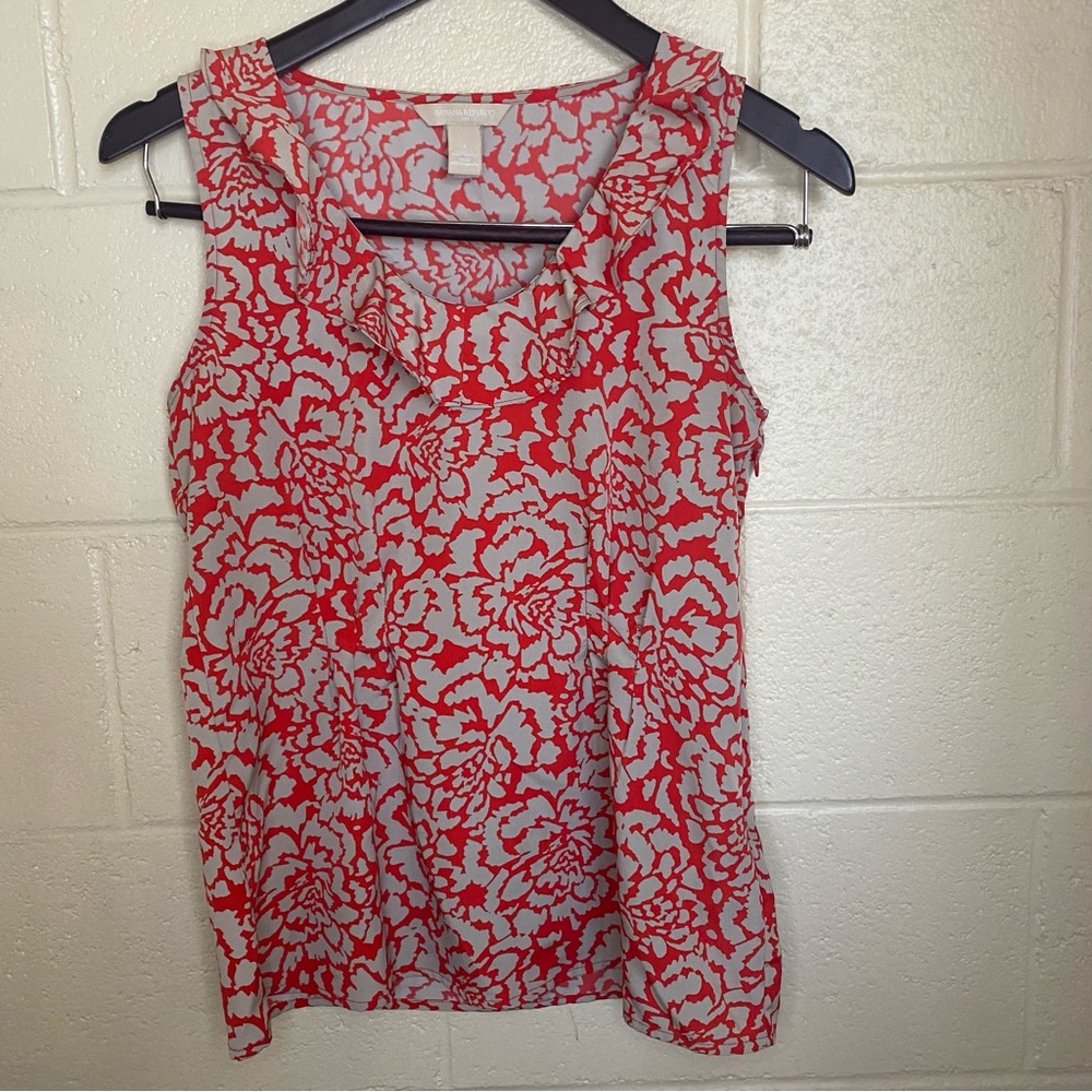 Banana Republic floral blouse size 2